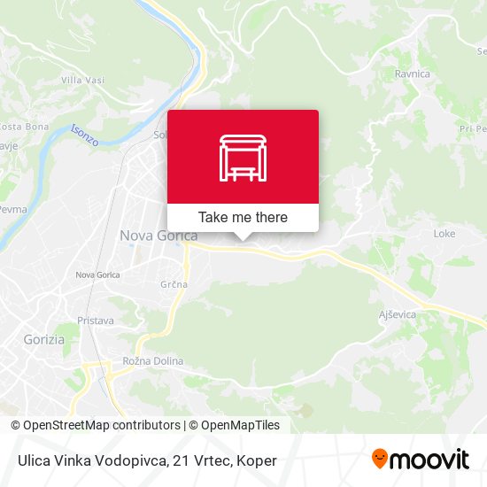 Ulica Vinka Vodopivca, 21  Vrtec map