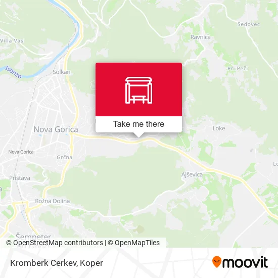 Kromberk Cerkev map
