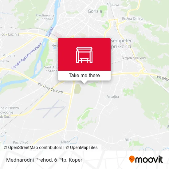 Mednarodni Prehod, 6  Ptp map