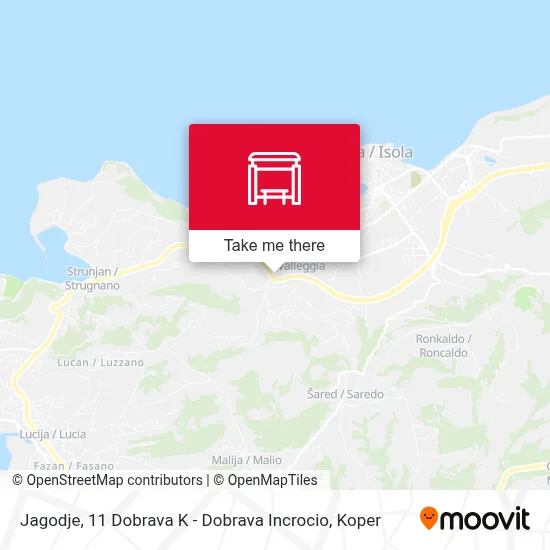 Jagodje, 11  Dobrava K - Dobrava Incrocio map