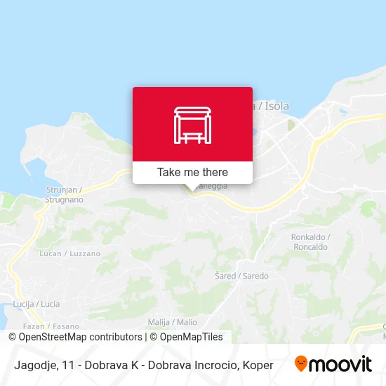 Jagodje, 11 - Dobrava K - Dobrava Incrocio map