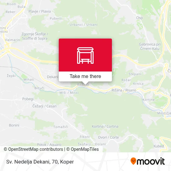 Sv. Nedelja  Dekani, 70 map