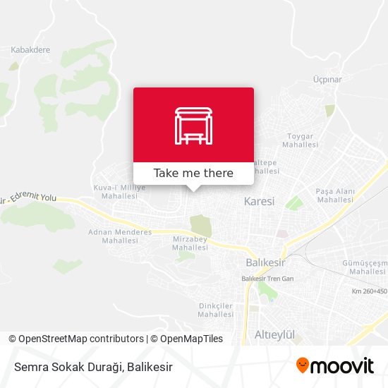 Semra Sokak Duraği map