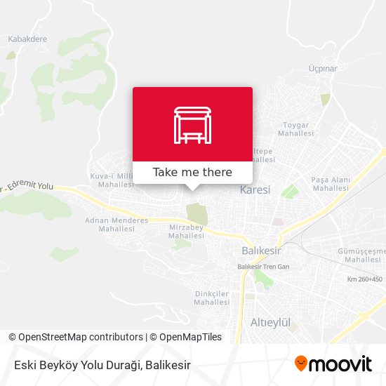 Eski Beyköy Yolu Duraği map