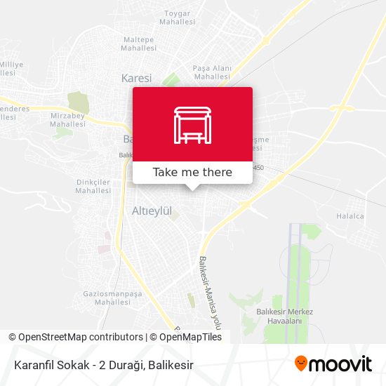 Karanfil Sokak - 2 Duraği map