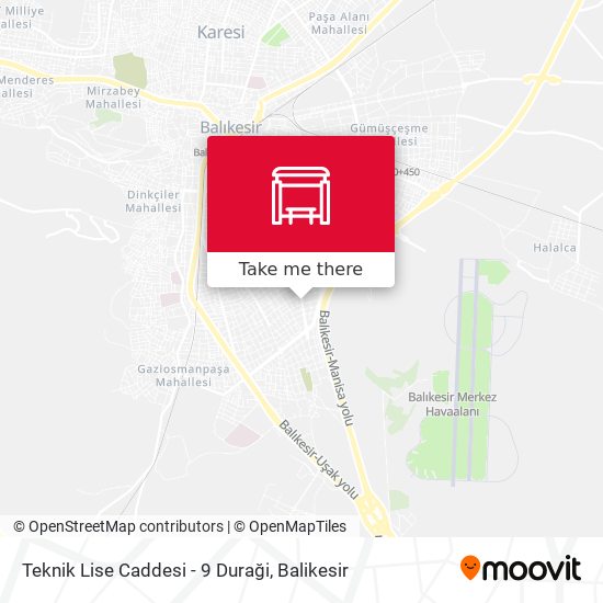 Teknik Lise Caddesi - 9 Duraği map