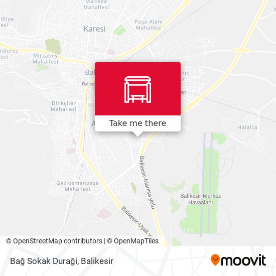 Bağ Sokak Duraği map