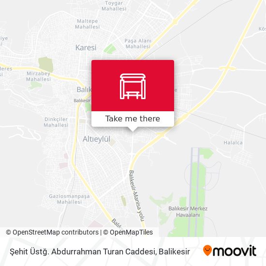 Şehit Üstğ. Abdurrahman Turan Caddesi map