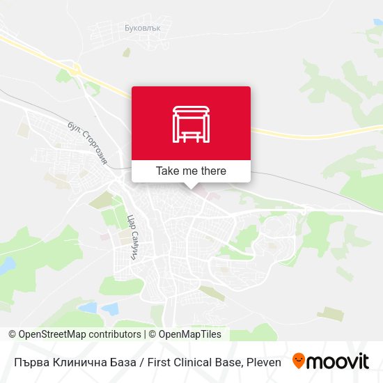 Карта Първа Клинична База / First Clinical Base