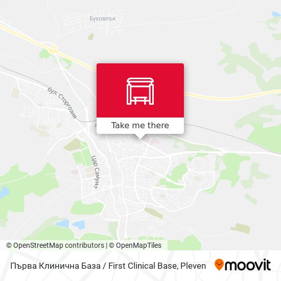Първа Клинична База / First Clinical Base map