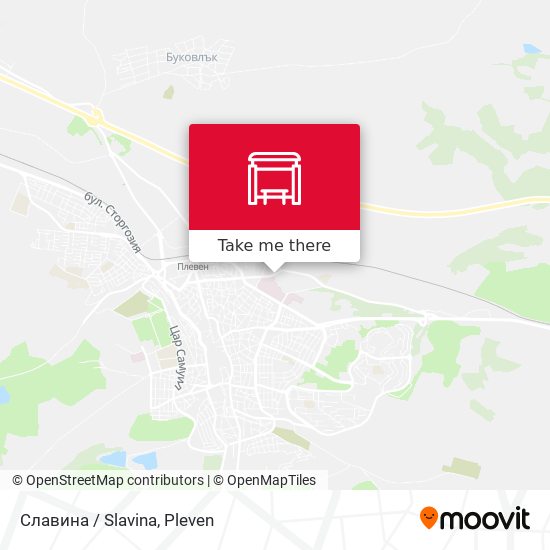 Славина / Slavina map