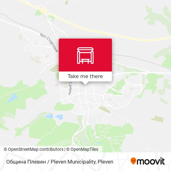 Община Плевен / Pleven Municipality map