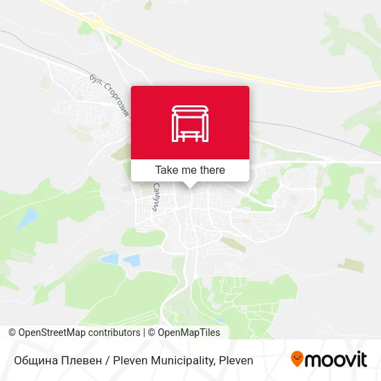 Карта Община Плевен / Pleven Municipality