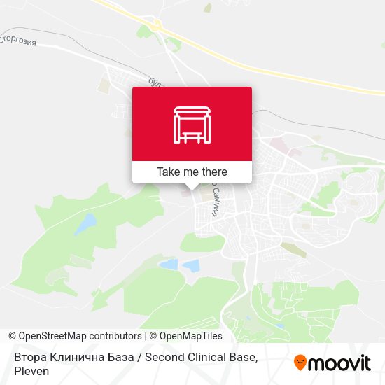 Карта Втора Клинична База / Second Clinical Base