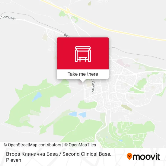 Карта Втора Клинична База / Second Clinical Base