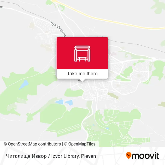 Карта Читалище Извор / Izvor Library