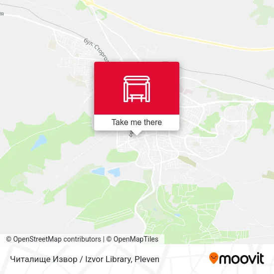 Карта Читалище Извор / Izvor Library