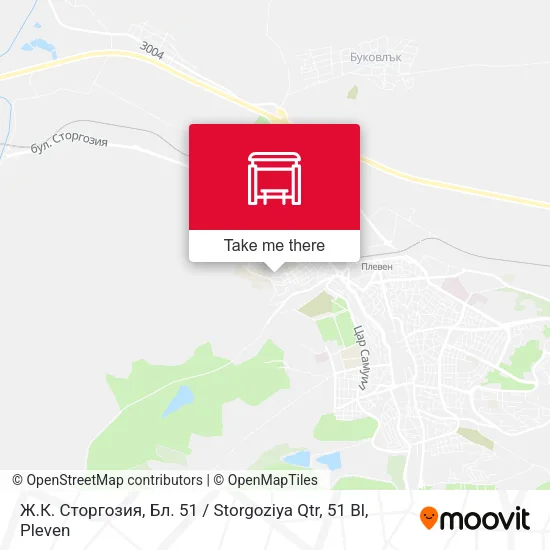 Ж.К. Сторгозия, Бл. 51 / Storgoziya Qtr, 51 Bl map