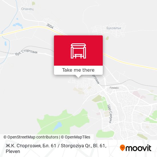 Ж.К. Сторгозия, Бл. 61 / Storgoziya Qr., Bl. 61 map
