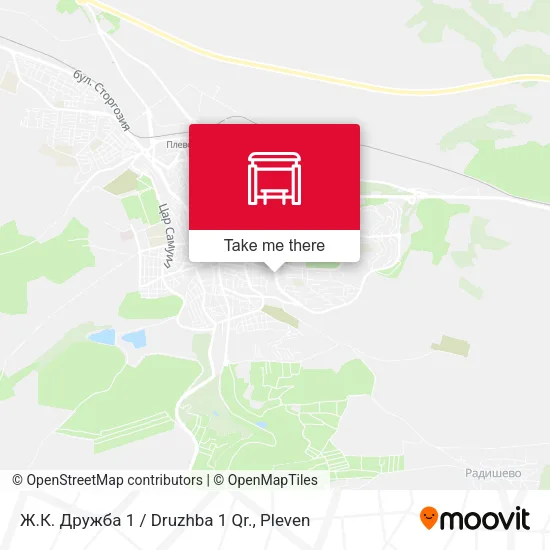 Ж.К. Дружба 1 / Druzhba 1 Qr. map