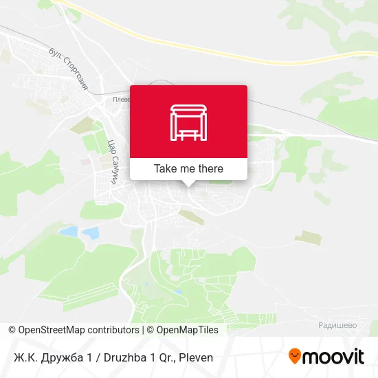 Карта Ж.К. Дружба 1 / Druzhba 1 Qr.