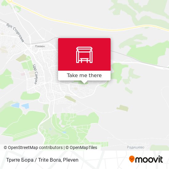 Трите Бора / Trite Bora map