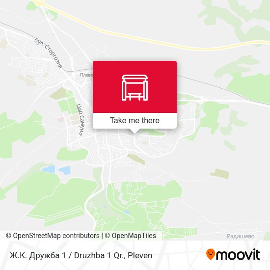 Карта Ж.К. Дружба 1 / Druzhba 1 Qr.