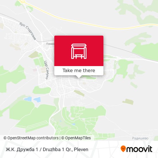 Ж.К. Дружба 1 / Druzhba 1 Qr. map