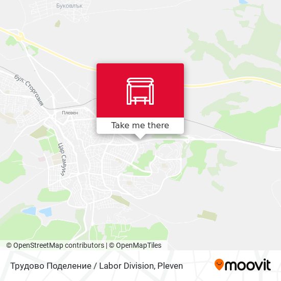 Трудово Поделение / Labor Division map