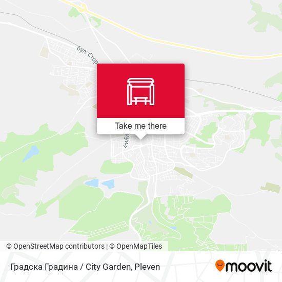 Градска Градина / City Garden map
