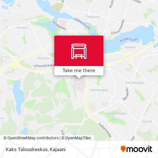 How to get to Kaks Talouskeskus in Kajaani by Bus?