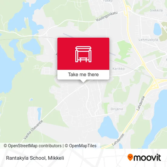 Rantakyla School map