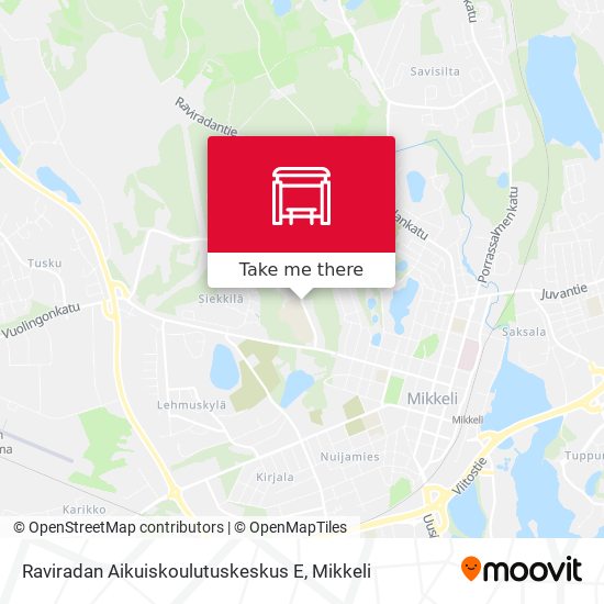 Raviradan Aikuiskoulutuskeskus  E map