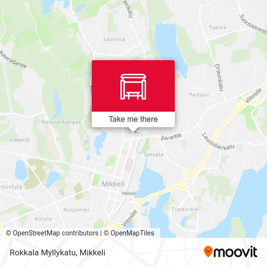 Rokkala Myllykatu map