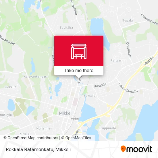 Rokkala Ratamonkatu map