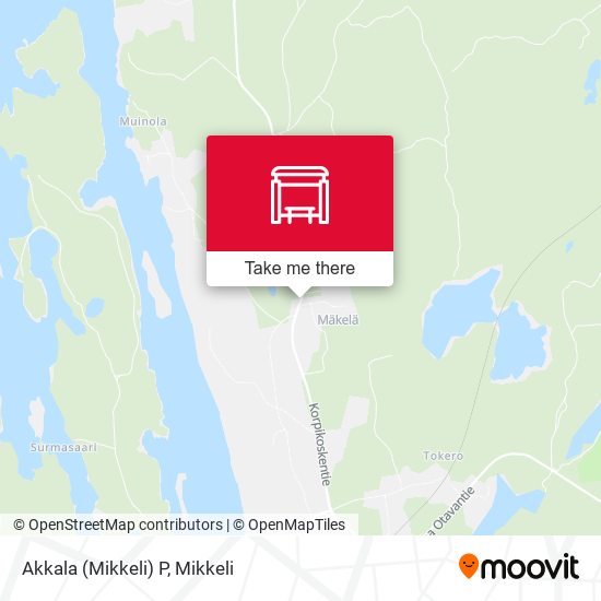 Akkala (Mikkeli)  P map