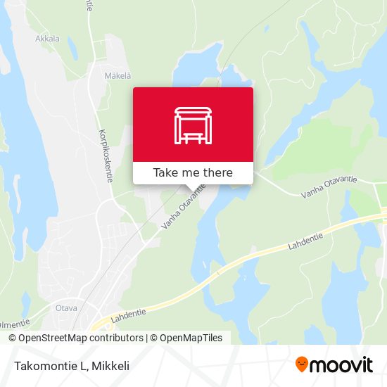 Takomontie  L map