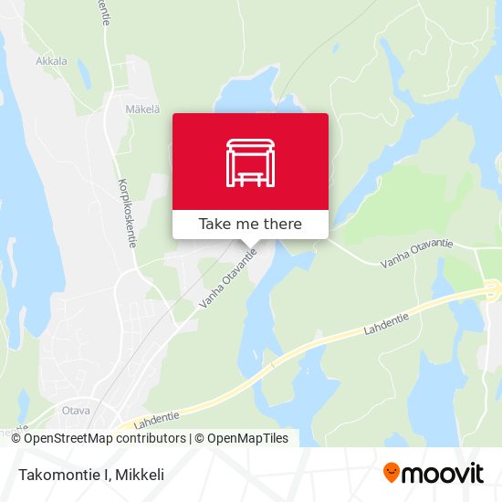 Takomontie  I map