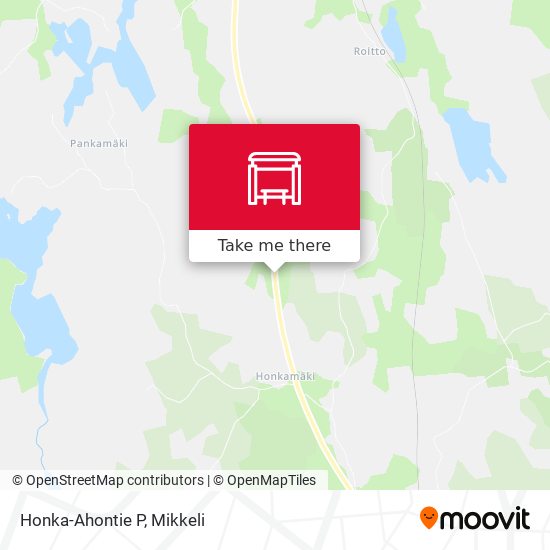 Honka-Ahontie  P map
