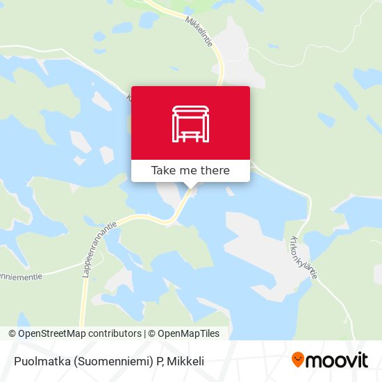 Puolmatka (Suomenniemi)  P map