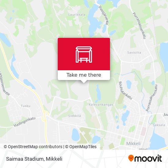 Saimaa Stadium map