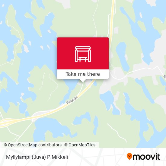 Myllylampi (Juva)  P map