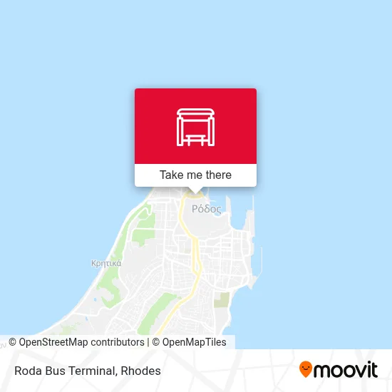 Roda Bus Terminal map