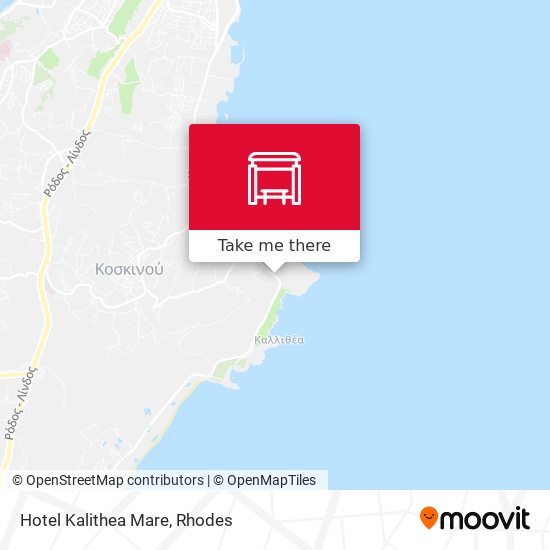 Hotel Kalithea Mare map