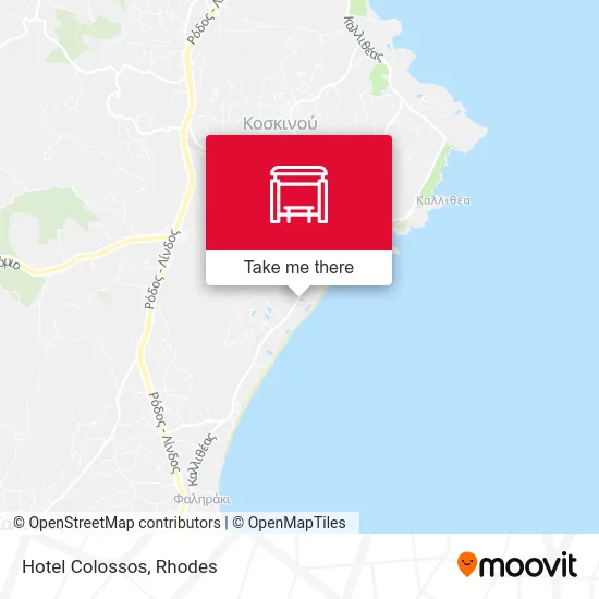 Hotel Colossos map