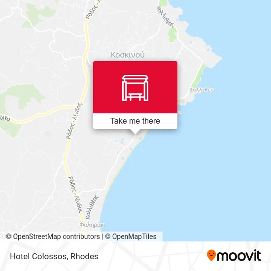 Hotel Colossos map