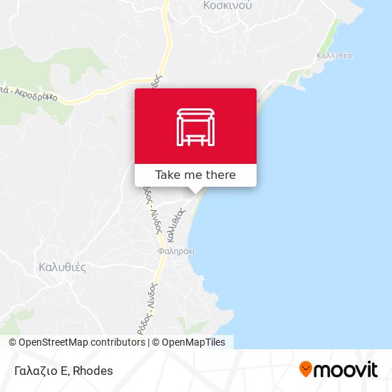 Γαλαζιο Ε map