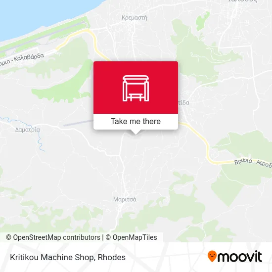 Kritikou Machine Shop map