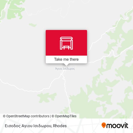 Εισοδος Αγιου Ισιδωρου map
