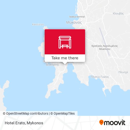 Hotel Erato map